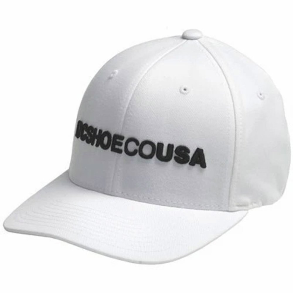 NEW DC SHOE CO OBVIOUS hat ball cap flexfit white
